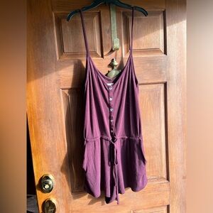 Me to We Burgundy Romper size medium
